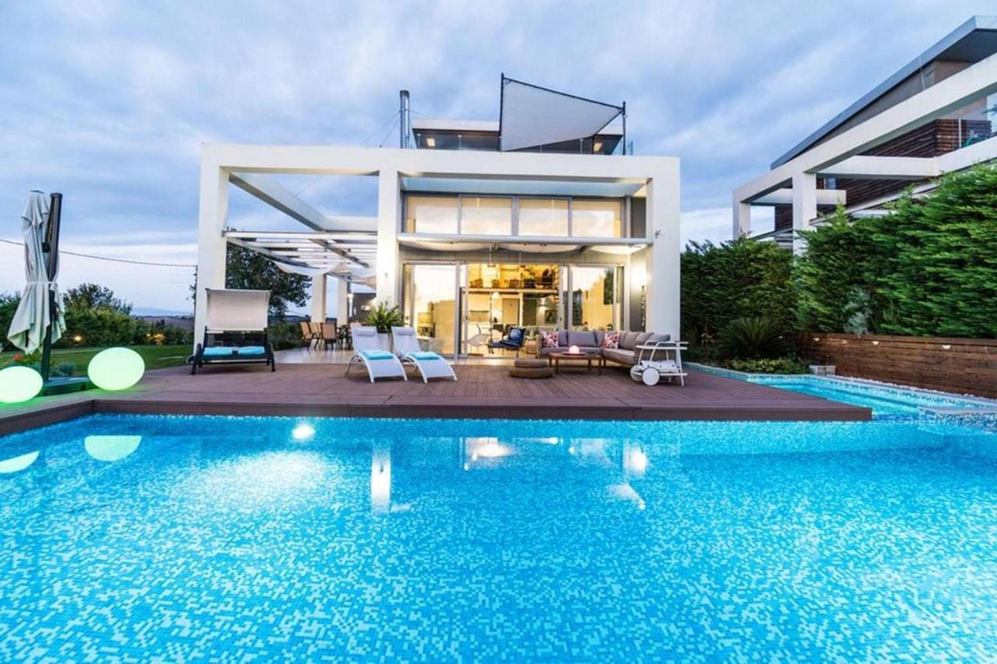 Island Villa Sani Sea View 외부 사진