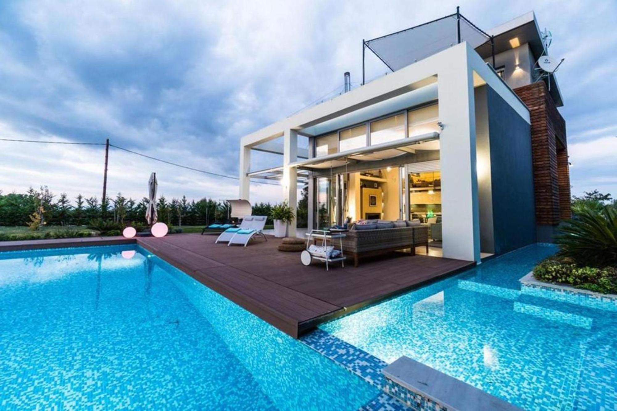 Island Villa Sani Sea View 외부 사진